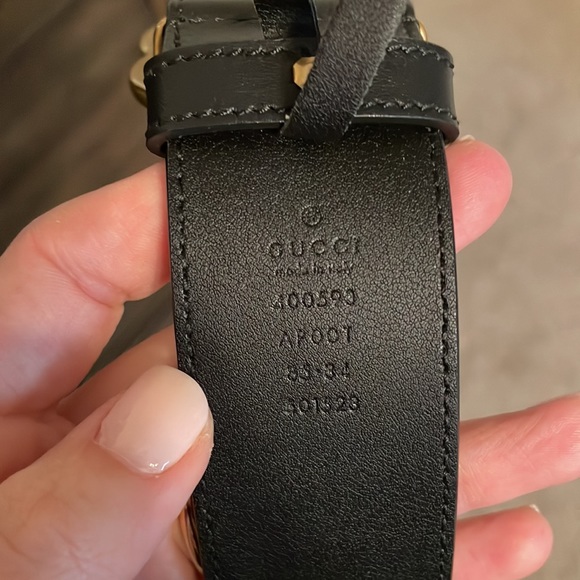Gucci size 85 gold Double G Marmont belt - authentic - Picture 5 of 6
